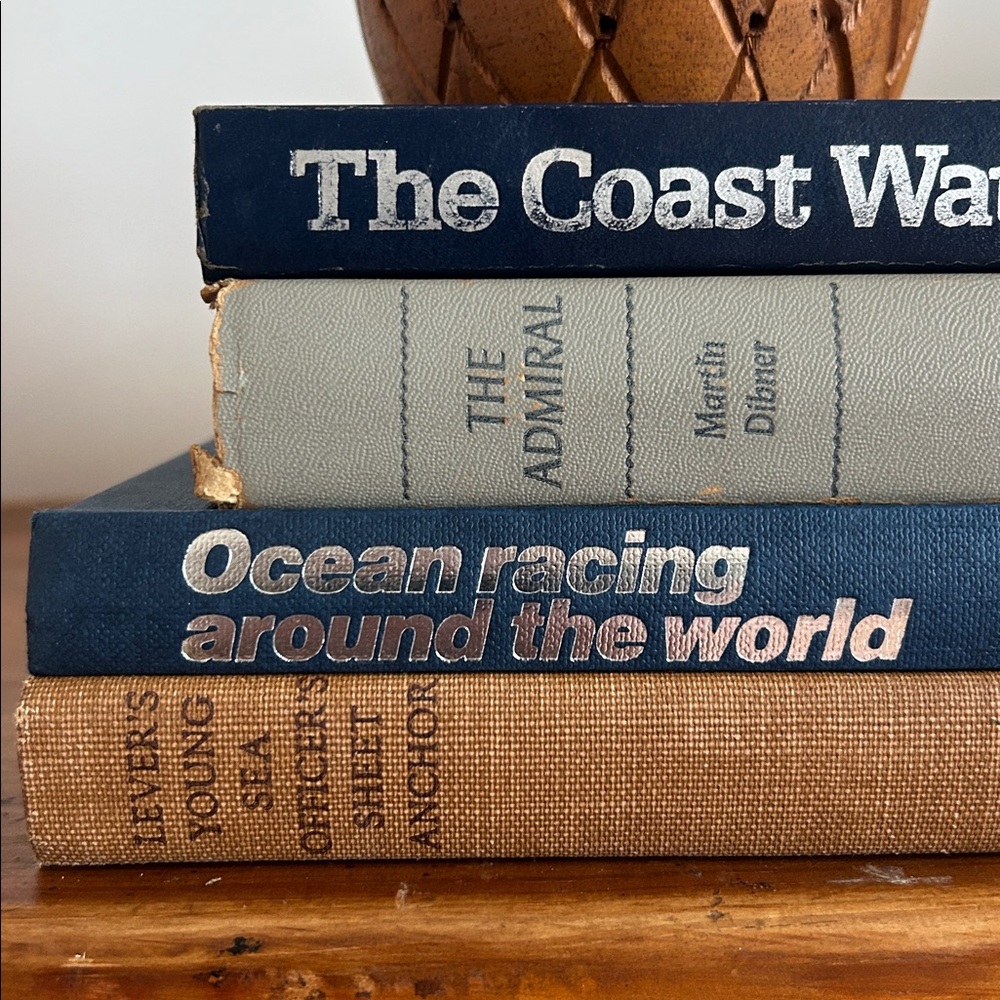 Set of 4 Vintage Nautical / Sailing Books